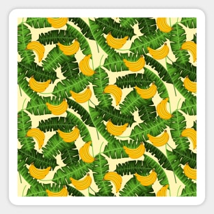 Bananas And Leaves Magnet